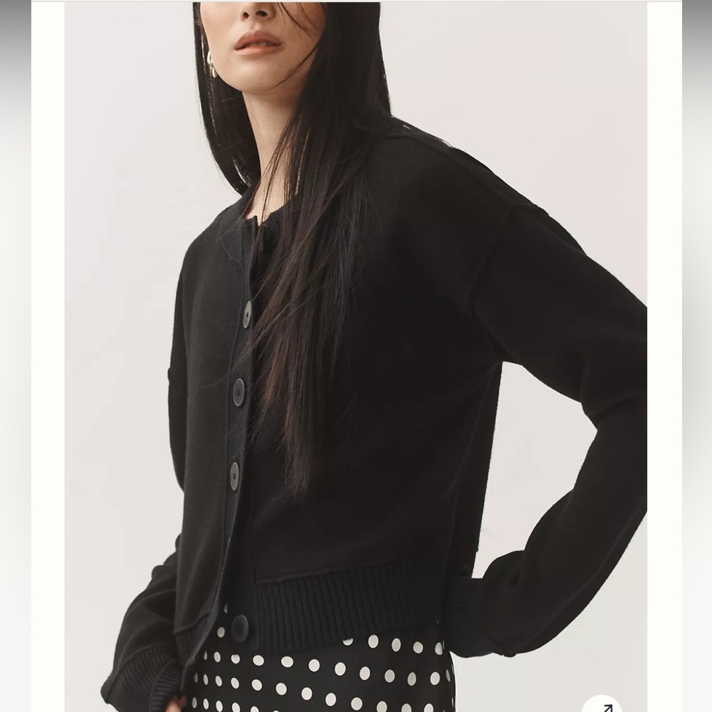 Maeve Midnight Black Sutton Sweater size small